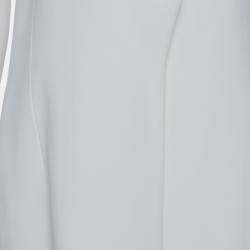 Cushnie et Ochs White Crepe Collared Open Front Coat S 