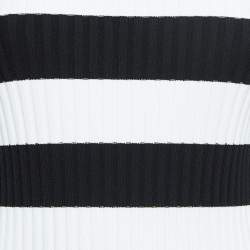 Cynthia Rowley Black/White Stripe Patterned Full Sleeve Sweater M