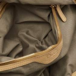 Pre Owned حقيبة كروس دولتشي أند غابانا جلد بيج بجيب مزدوجة