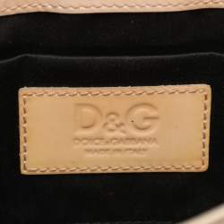 Pre Owned D&G Bubbles Yellow Patent Leather Chain Clutch