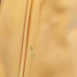 Pre Owned D&G Bubbles Yellow Patent Leather Chain Clutch