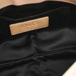 Pre Owned D&G Bubbles Yellow Patent Leather Chain Clutch