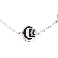 Pre Owned سوار دامياني داميانيسيما ستاشن ألماس وعقيق فضة 