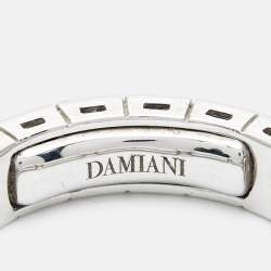 Pre Owned Damiani Belle Epoque Diamonds 18k White Gold Ring Size 62
