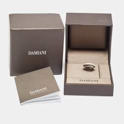 مملوكة مسبقًا Damiani D.side Diamonds 18k White Gold Ring Size 50