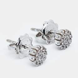 مملوكة مسبقًا أقراط دامiani مارجريتا ألماس وذهب أبيض عيار 18