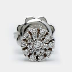 مملوكة مسبقًا أقراط دامiani مارجريتا ألماس وذهب أبيض عيار 18