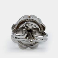 مملوكة مسبقًا أقراط دامiani مارجريتا ألماس وذهب أبيض عيار 18