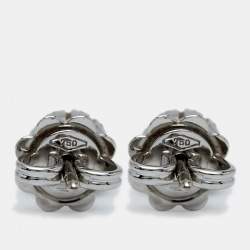 مملوكة مسبقًا أقراط دامiani مارجريتا ألماس وذهب أبيض عيار 18