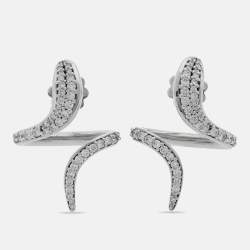 Damiani Eden Diamond 18k White Gold Earrings