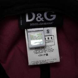 Pre Owned D&G Rosewood Pink Corduroy Newsboy Cap S 
