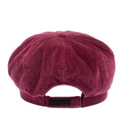 Pre Owned D&G Rosewood Pink Corduroy Newsboy Cap S 