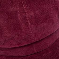 Pre Owned D&G Rosewood Pink Corduroy Newsboy Cap S 
