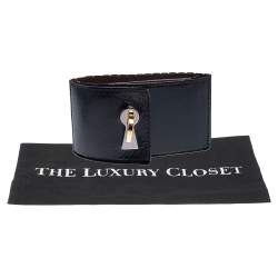 Pre Owned D&G Dark Brown Leather and Elastic Band Waist Belt 85 CM