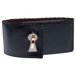 Pre Owned D&G Dark Brown Leather and Elastic Band Waist Belt 85 CM