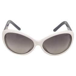 D&G White / Grey Gradient 3030A Oval Sunglasses