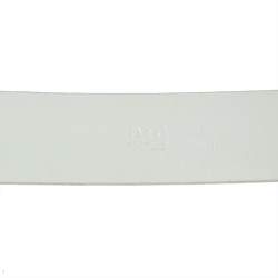 D&G White/Red Patent Leather Logo Belt 95CM