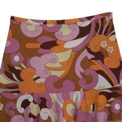 Pre Owned D&G Printed Skirt L