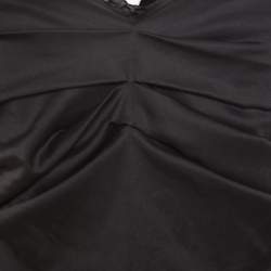D&G Black Draped Lace Bodice Trim Detail Top M