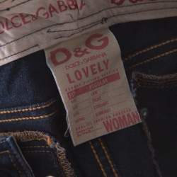 D&G Blue Denim Low Rise Regular Fit Jeans L 