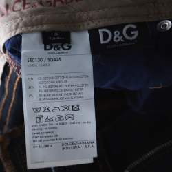D&G Blue Denim Low Rise Regular Fit Jeans L 