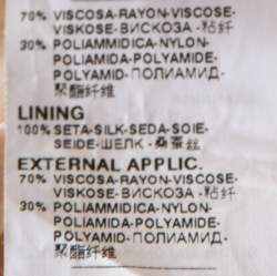 Pre Owned D&G Cream Lace Frill Detail Shorts XS