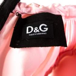 Pre Owned D&G Light Pink Satin Sleeveless Sheath Dress M