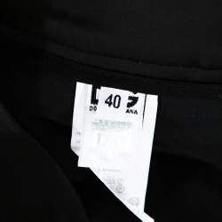 Pre Owned D&G Black Stretch Satin Zipper Detail Tapered Pants S