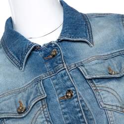 D&G Blue Medium Washed Denim Button Front Jacket M