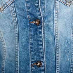 D&G Blue Medium Washed Denim Button Front Jacket M