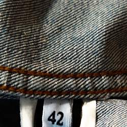 D&G Blue Medium Washed Denim Button Front Jacket M