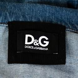 D&G Blue Medium Washed Denim Button Front Jacket M