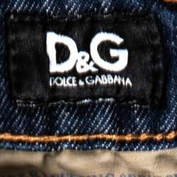 Pre Owned D&G Indigo Denim Medium Wash Tight Fit Slimmy Jeans M