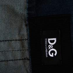 Dolce & Gabbana Blue Faded Effect Denim Shirt XS