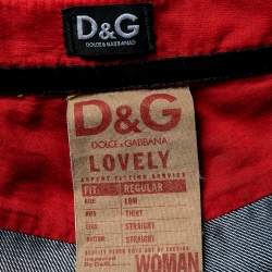 Pre Owned D&G Dark Blue Denim Regular Fit Lovely Jeans M