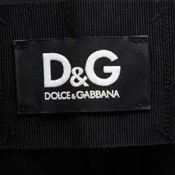 Pre Owned D&G Black Satin Single Breasted Blazer XS