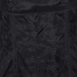 Pre Owned D&G Black Silk & Tulle Tank Top S