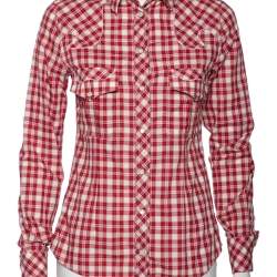 D&G Red Checkered Cotton Regular Fit Shirt M