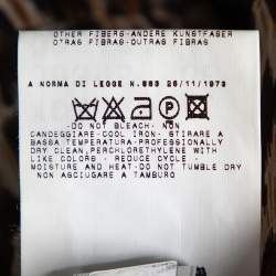 Pre Owned D&G Brown Animal Printed Textured Cotton Sleeveless Sheath Dress S