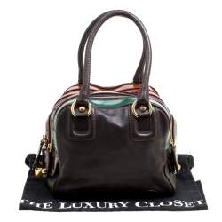 D&G Multicolor Leather Lily Bowler Bag