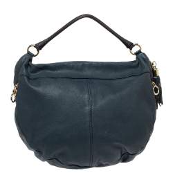Pre Owned D&G Blue Leather Jeri Top Handle Bag