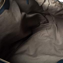 Pre Owned D&G Blue Leather Jeri Top Handle Bag