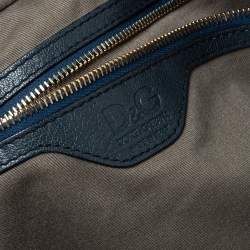 Pre Owned D&G Blue Leather Jeri Top Handle Bag