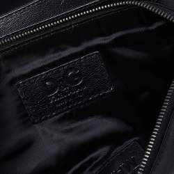 Pre Owned D&G Black/Beige Satin and Lace Bow Maika Chain Clutch