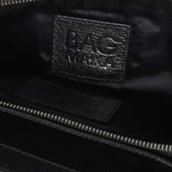 Pre Owned D&G Black/Beige Satin and Lace Bow Maika Chain Clutch