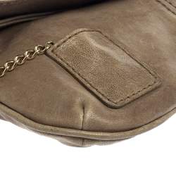 Pre Owned D&G Beige Leather Karen Clutch