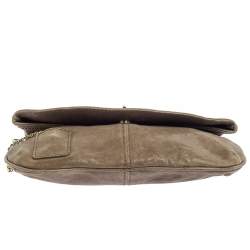 Pre Owned D&G Beige Leather Karen Clutch