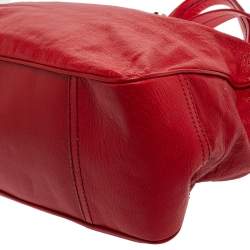 D&G Red Leather Katri Satchel