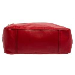 D&G Red Leather Katri Satchel