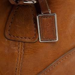 Pre Owned D&G Tan Leather Linda Drawstring Tote
